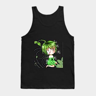 Cute Green Girl Tank Top